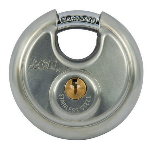 [5099510] Ace 2-3/4 in. H X 2-3/4 in. W X 1-1/16 in. L Stainless Steel 4-Pin Cylinder Shrouded Padlock
