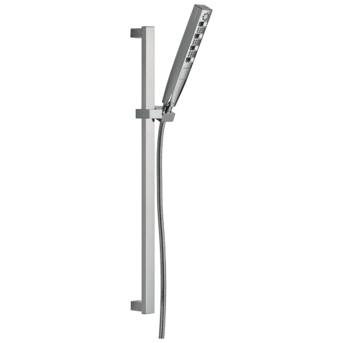 Delta 51140 Universal Showering 1.75 GPM Multi Function Hand Shower Package with Touch-Clean and H2Okinetic® Technologies - Includes Slide Bar and