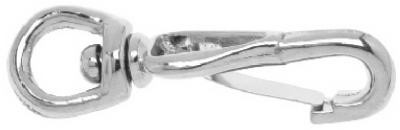 Campbell 1/4 in. D X 2 in. L Nickel-Plated Zinc Spring Snap 20 Lb