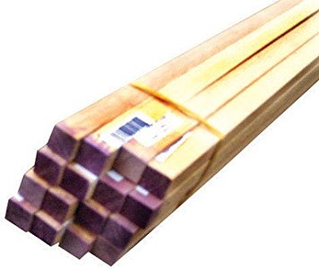 [5202270] Alexandria Moulding Square Hardwood Dowel 1/2 in. D X 36 in. L 1 Pk Purple