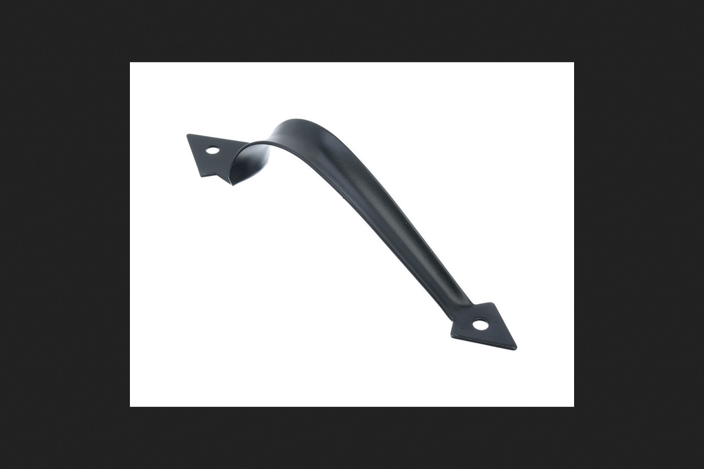 [5286521] Ace 8.75 in. L Matte Black Stainless Steel Ornamental Gate Pull