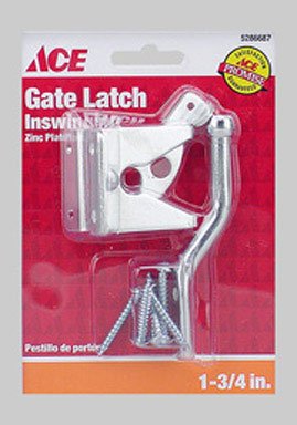 Ace 6.89 in. H X 5 in. W X 1.89 in. L Zinc-Plated Zinc Gate Latch