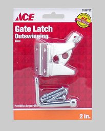[5286737] Ace 6.89 in. H X 5 in. W X 1.89 in. L Zinc-Plated Zinc Gate Latch