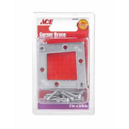 CRNR BRACE FLAT 2"ZN 4PK