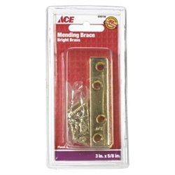 3  X 5/8  Brass Mending Bracket Ace Mending Plates 01-3410-514 082901138426