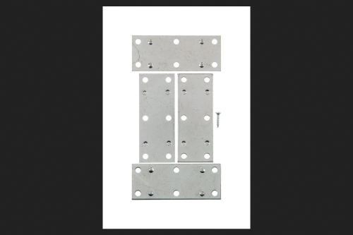 [5292362] Ace Mending Brace 3-1/2 in. X 1-3/8 in. Zinc Zinc Carded