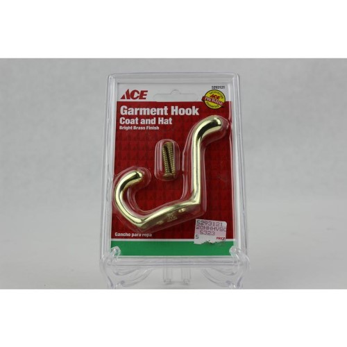 Decorative Coat and Hat Hook Ace Coat Hooks 5293121 Polished Brass 082901139379