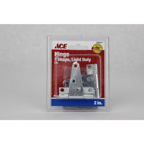 2 in. L Zinc-Plated Light Duty T Hinge 01-3414-204 (2 per Pack)