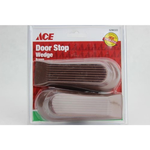 Ace Rubber Wedge Door Stop 5 in. L Brown