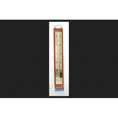 Ace 1-1/2 in. W X 12 in. L Bright Brass Steel Continuous Hinge 1 Pk