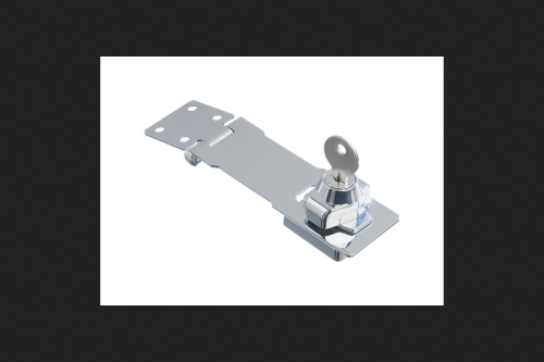 Ace Chrome-Plated Steel 4-1/2 in. L Keyed Hasp Lock 1 Pk