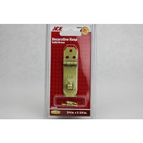 [5300140] Ace Satin Brass Brass Decorative Hasp 0.8 in. 2-3/4 in. 1 Pk