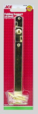 [5301254] Ace Bright Brass Folding Support Mount 9/16 in. 6.5 in. 1 Pk
