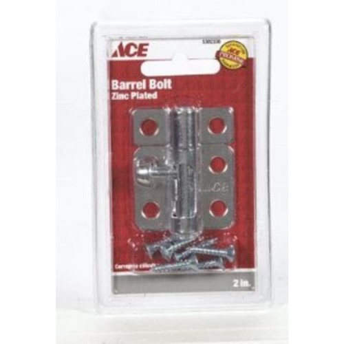 Ace 0.62 in. L Zinc Barrel Bolt 1 Pk