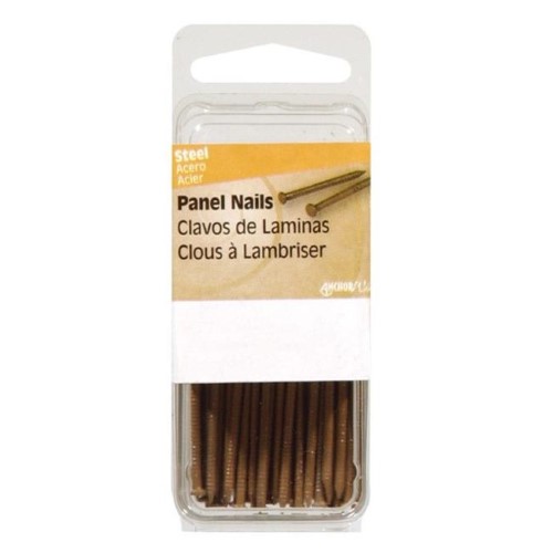 Hillman 1 in. L Panel Steel Nail Annular Ring Shank Flat