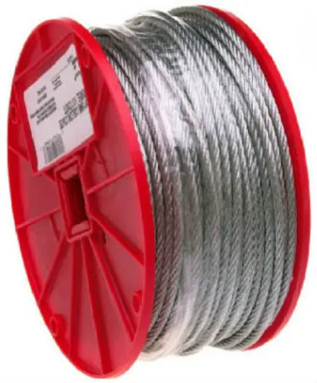 Campbell 1/8 in. D X 500 Ft. L Galvanized Steel Aircraft Cable