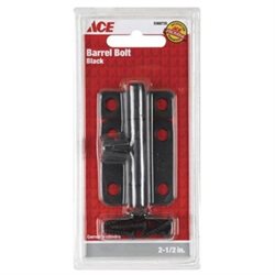 Ace 2.5 in. L Black Steel Barrel Bolt 1 Pk