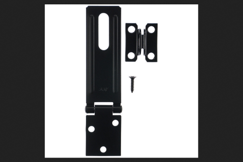 [5392808] Ace Black Steel Fixed Staple Safety Hasp 4-1/2 in. L