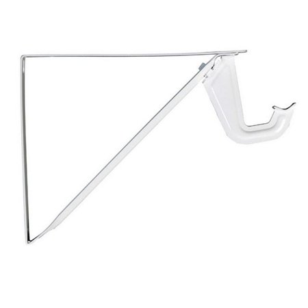 Knape & Vogt John Sterling White Steel Shelf/Rod Bracket 12 Ga. 10.25 in. L 250 Lb