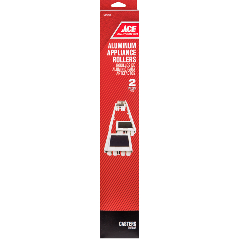 Ace 1-1/8 in. D Aluminum Appliance Roller 2000 Lb 2 Pk