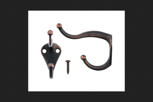 COAT & HAT HOOK BRNZ