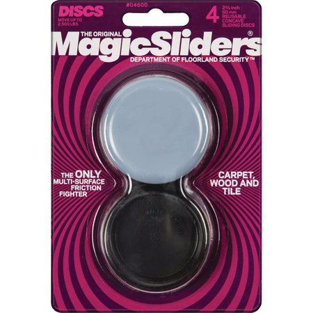 Magic Sliders 4pk 2-3/8" Round Concave Adhesives
