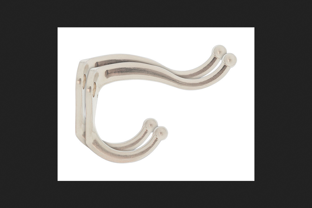 Ace Small Coat and Hat Hook 2-5/16 in. L Metal 2 Pk