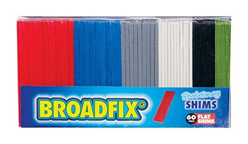[5666383] Broadfix 1.10 in. W X 3.94 in. L Hard Plastic Shim 60 Pk