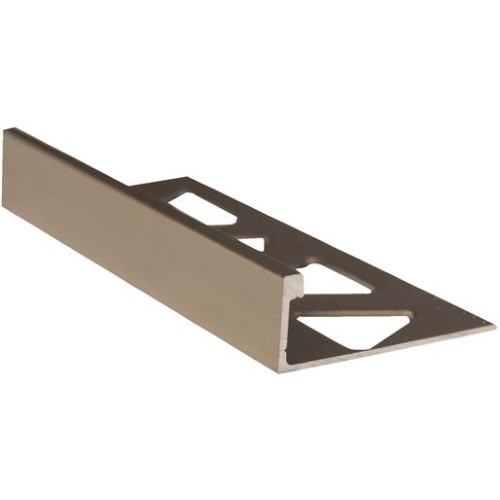 3/8 in. X 96 in. Pewter Aluminum Tile Edge