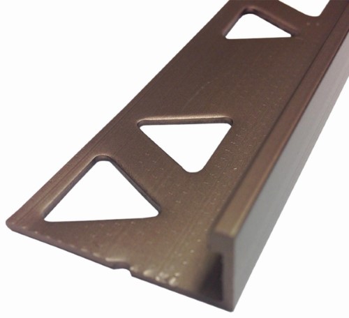 3/8 in. X 96 in. Satin Copper Bronze Aluminum Tile Edge
