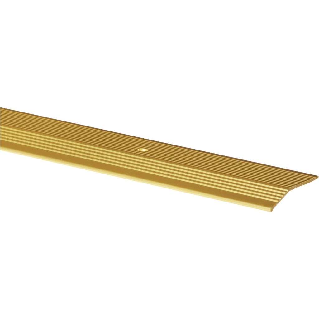 M-D Building Products 0.375 in. H X 2 in. W X 72 in. L Prefinished Satin Brass Aluminum Carpet Trim