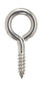 [58467] Hampton 9/32 in. Dia. X 2-5/16 in. L Polished Stainless Steel Screw Eye 120 Lb. 1 Pack