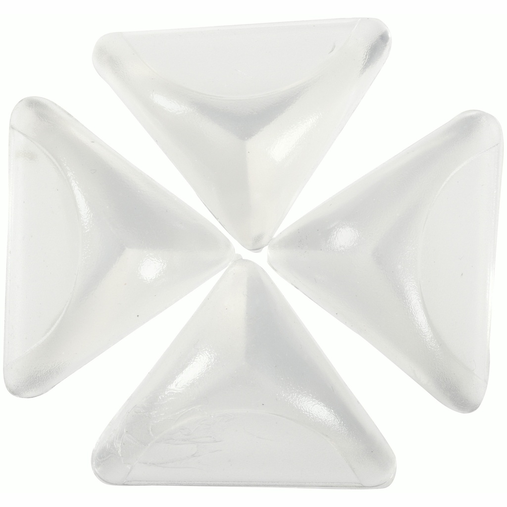 [5989215] Dreambaby Clear Soft Rubber Corner Cushions 4 Pk