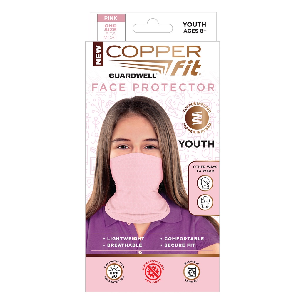 Copper Fit Youth Pink Face Protector 1 Pk