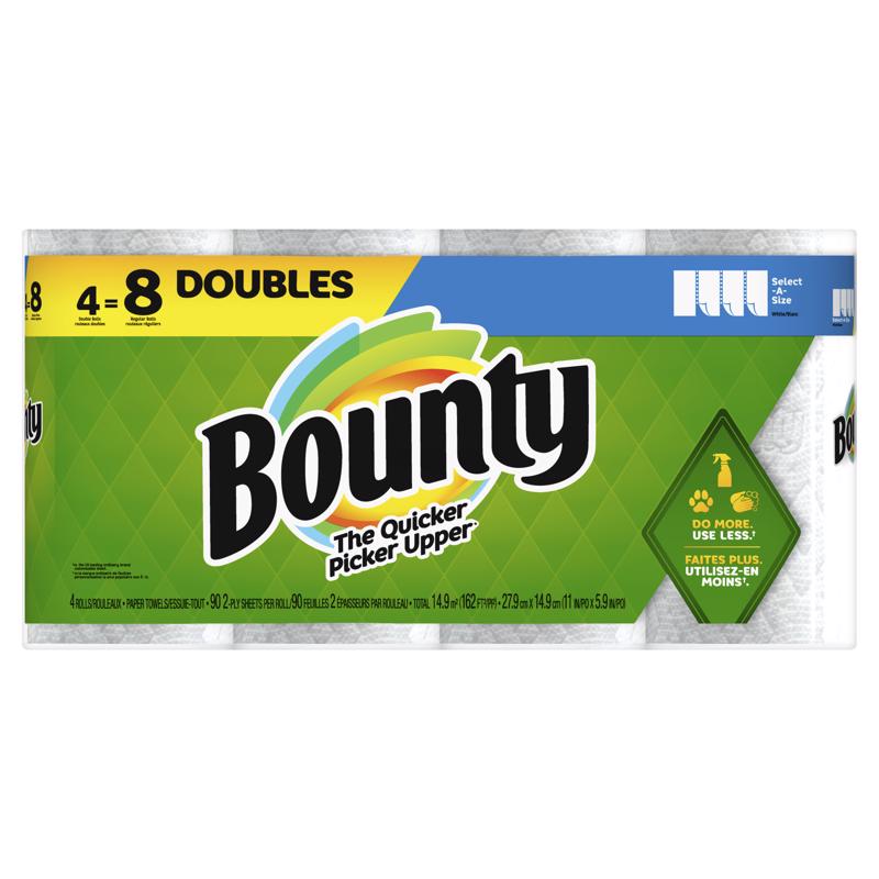 [6034662] White, Select-a-Size Paper Towels (4 Double Rolls)