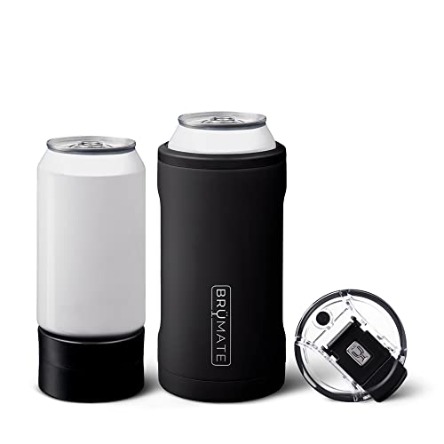 CAN INSULATR MT BLK 16OZ