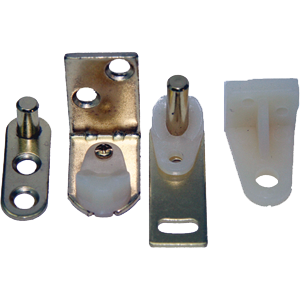 Ultra Hardware 60857 Brass Plated Gravity Pivot Hinge Set