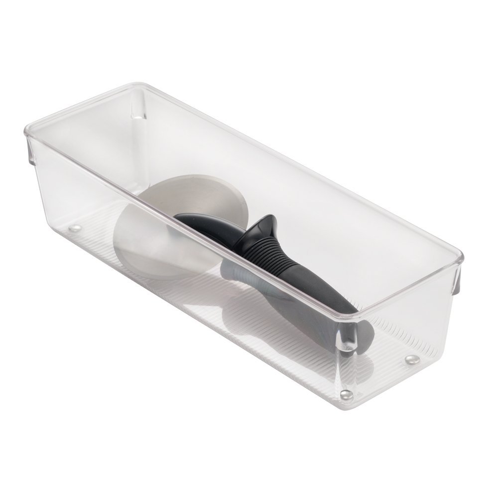 IDesign Linus 3 in. H X 4 in. W X 12 in. D Plastic Drawer Organizer