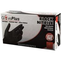 [6204408] Ammex 5 Mil Industrial Powder-Free Nitrile Gloves - X-Large, Black (1000/Carton)