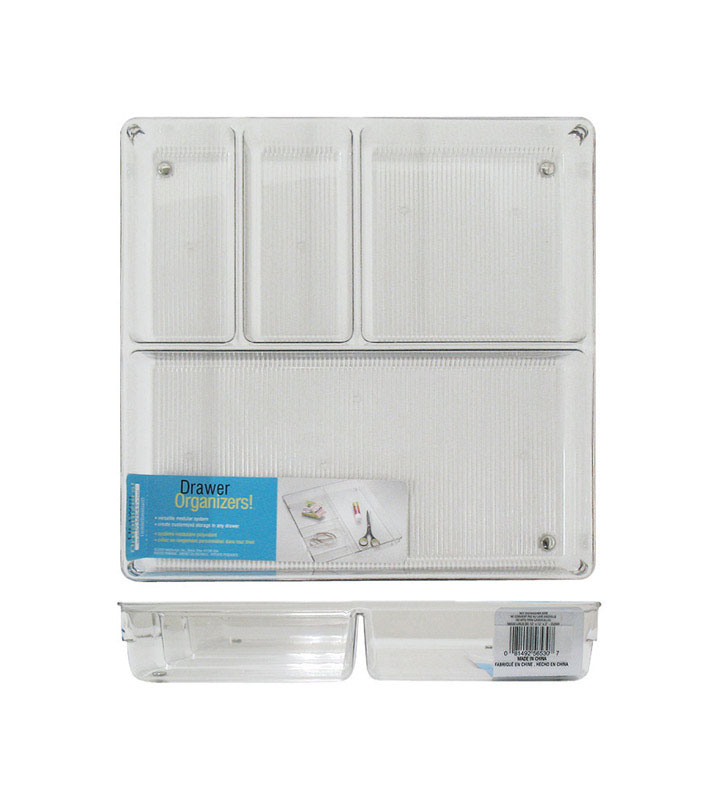 IDesign Linus 2 in. H X 12 in. W X 12 in. D Plastic Drawer Organizer