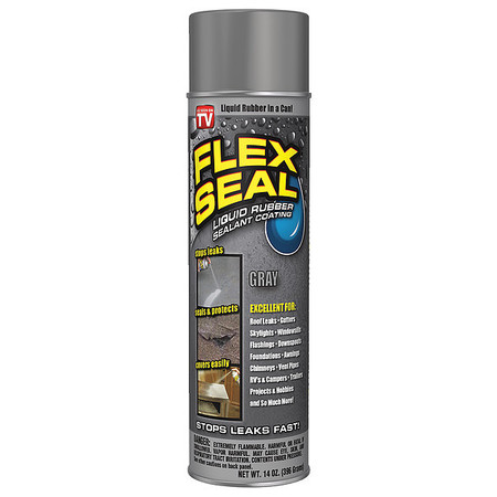 Flex Seal Satin Gray Rubber Spray Sealant 14 Oz.