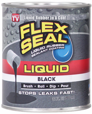 [6321483] Flex Seal Satin Black Liquid Rubber Sealant Coating 1 Qt.