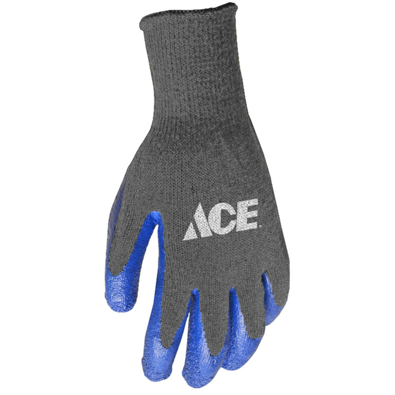 ACE GLOVES LATEX COATD M