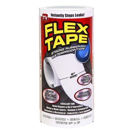 Flex Seal Family of Products Flex Tape 8 in. W X 5 Ft. L White Waterproof Repair Tape
