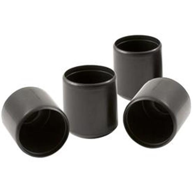 LEG TIPS RND BLACK 1 in. W