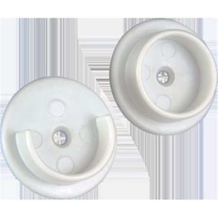 Ultra Hardware 69000 White Plastic Pole Socket