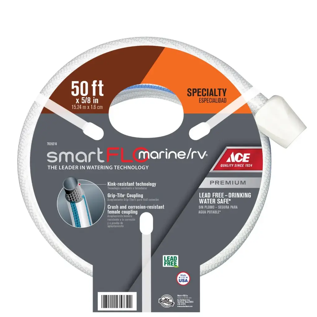 Ace SmartFLO 5/8 in. D X 50 Ft. L RV/Marine Hose