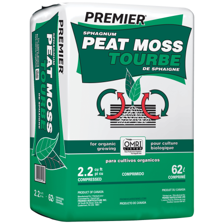 Premier Organic Sphagnum Peat Moss 2.2 Ft³