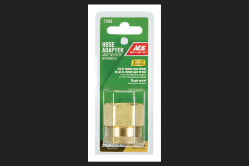 Ace 3/4 in. FHT X 3/4 in. FPT in. Brass Threaded Female Hose Adapter