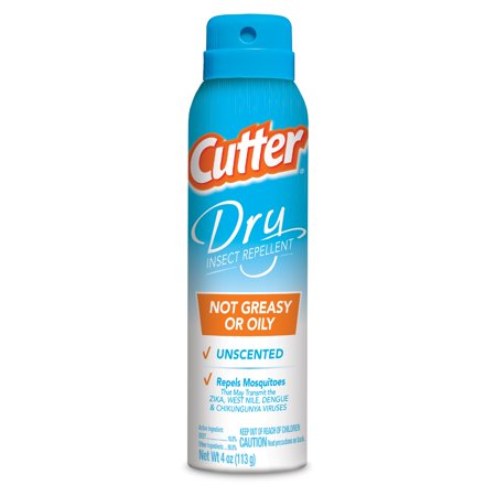 Cutter Dry Insect Repellent Liquid for Mosquitoes/Other Flying Insects 4 Oz